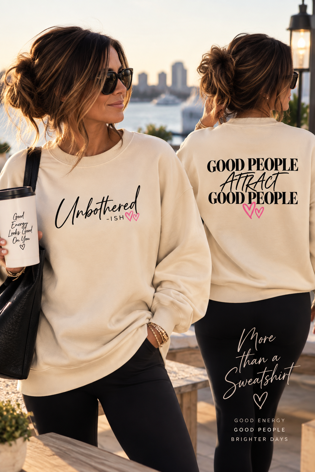 Unbothered-ish Good People Oversized Sweatshirt