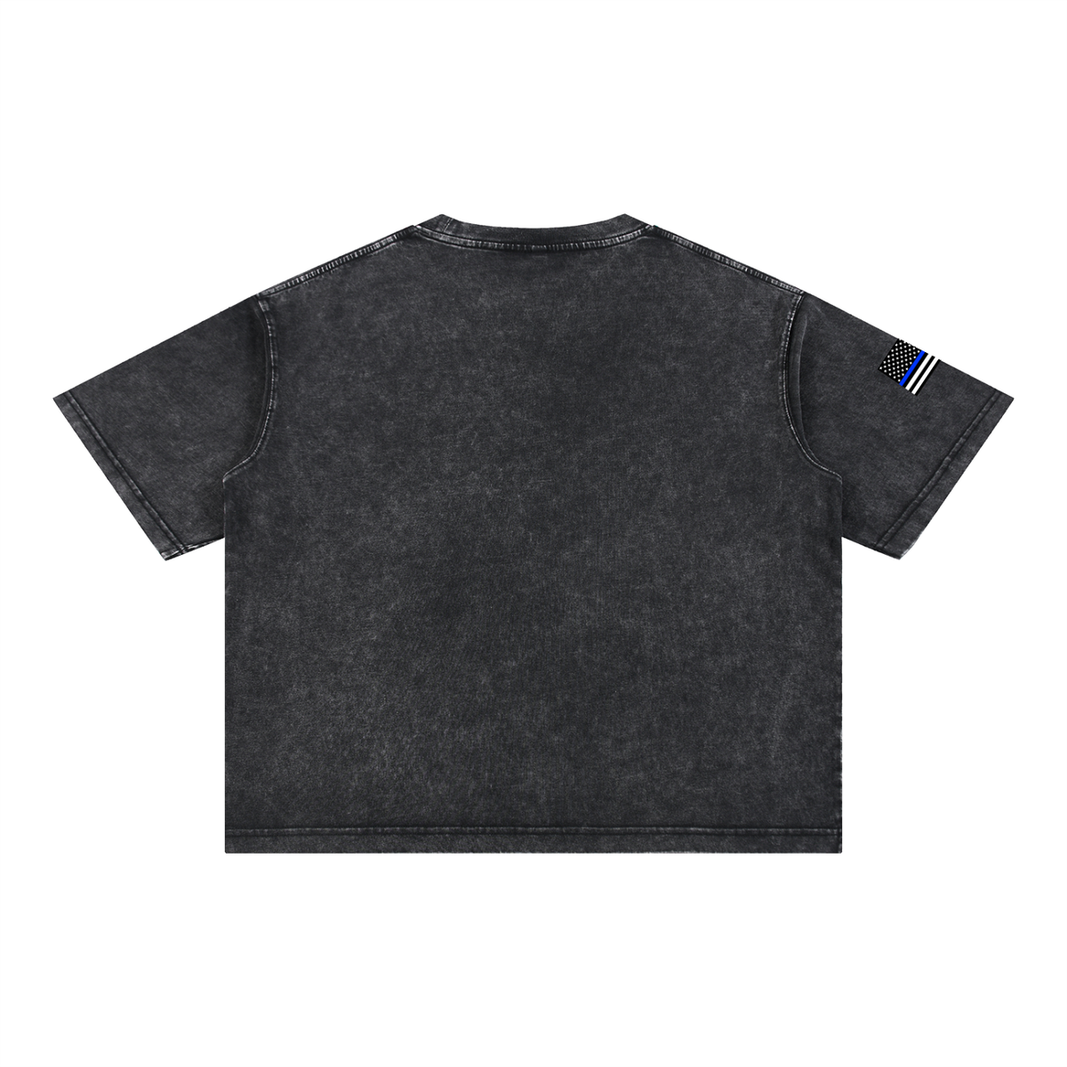 Suspended Call Your Mama mineral wash tee in black, alternate view