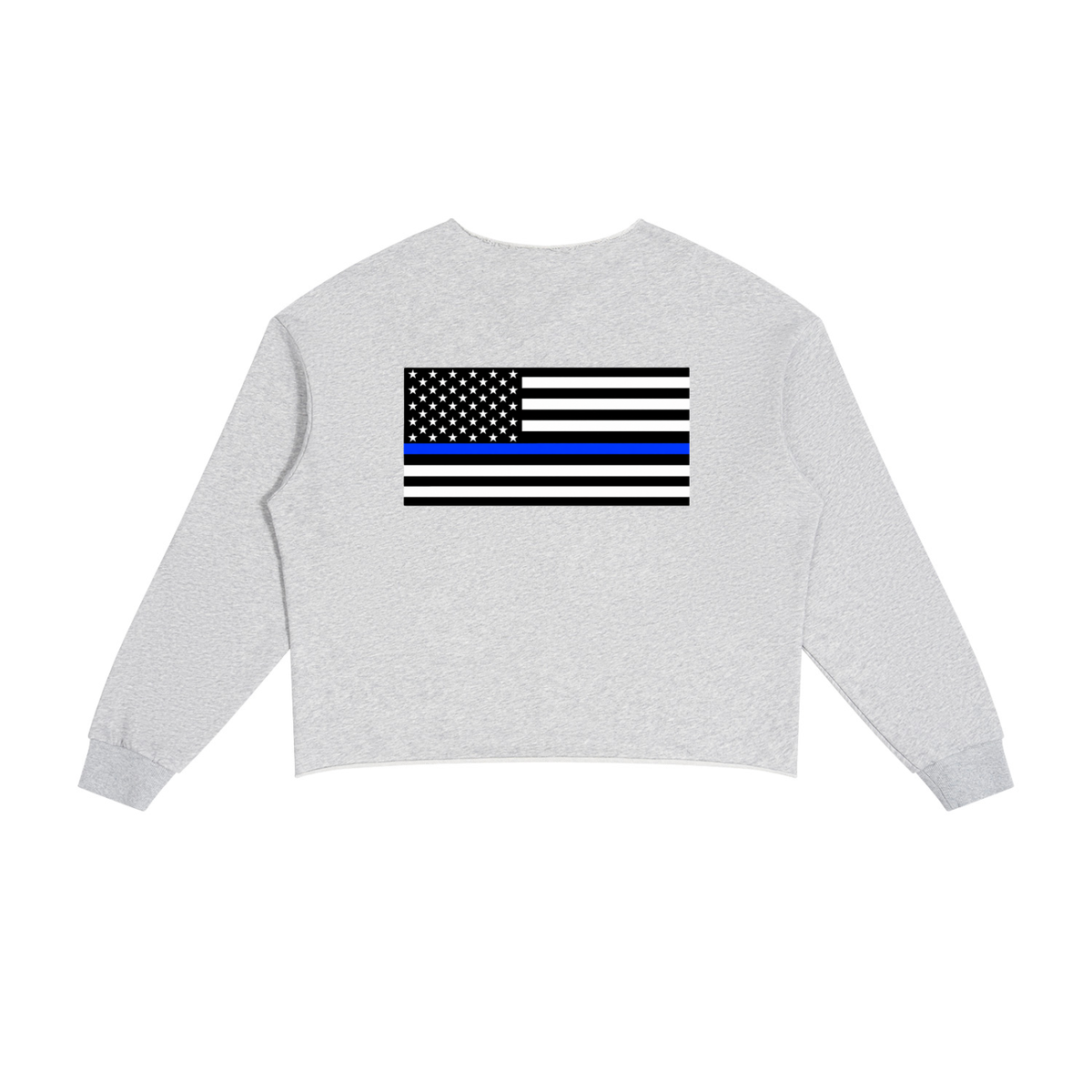 State Trooper Call Your Mama sweatshirt in flower gray, alternate view