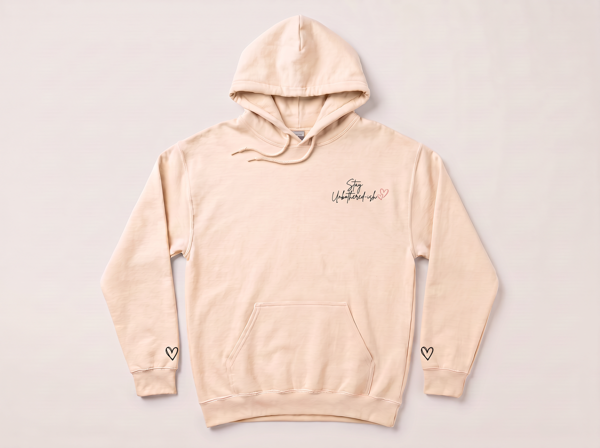 Stay Unbothered-ish Signature Hoodie Champagne - Front