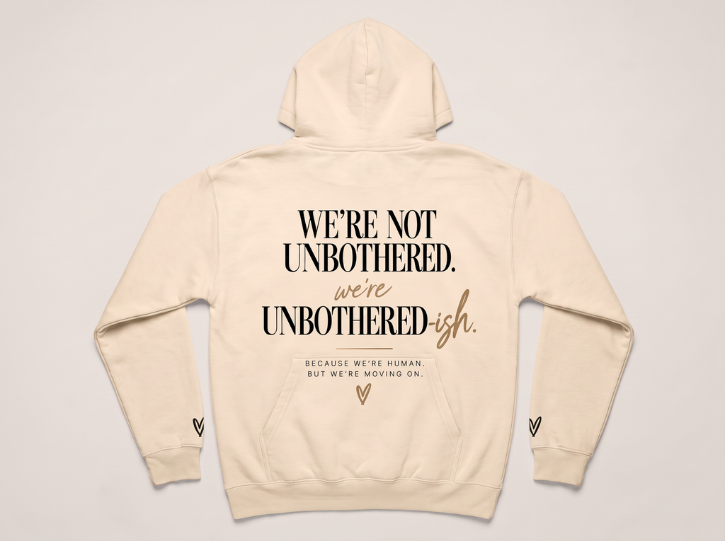 Stay Unbothered-ish Signature Hoodie Champagne - Back