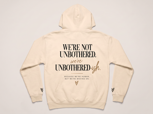 Stay Unbothered-ish Signature Hoodie Champagne - Back