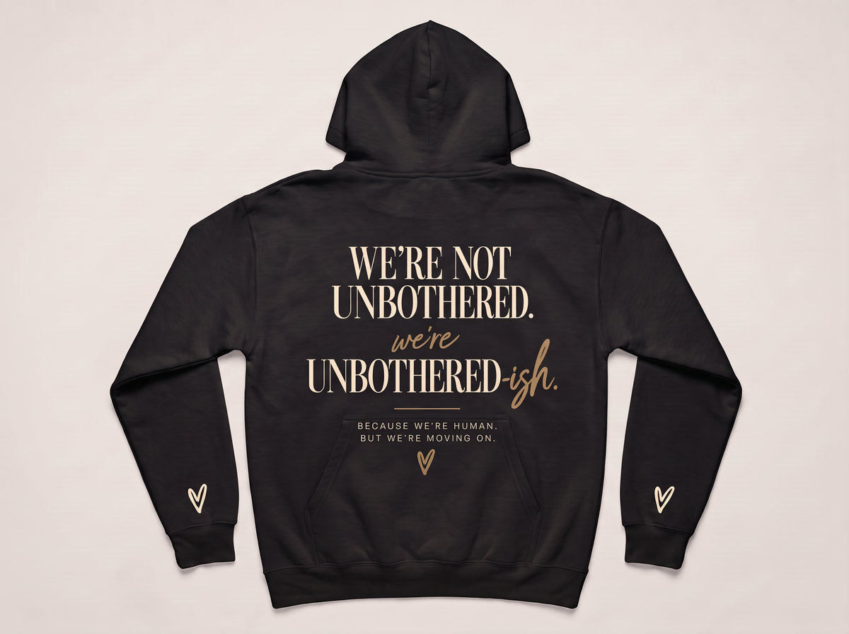 Stay Unbothered-ish Signature Hoodie Black - Back