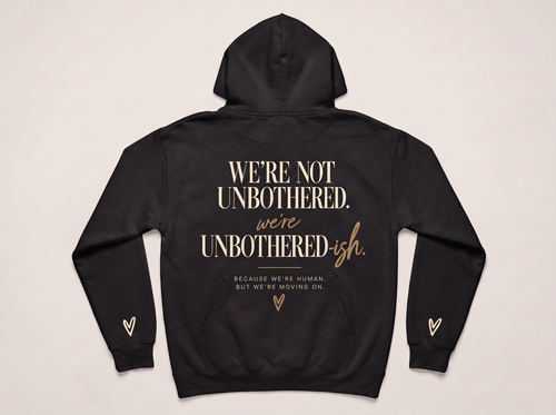 Stay Unbothered-ish Signature Hoodie Black - Back